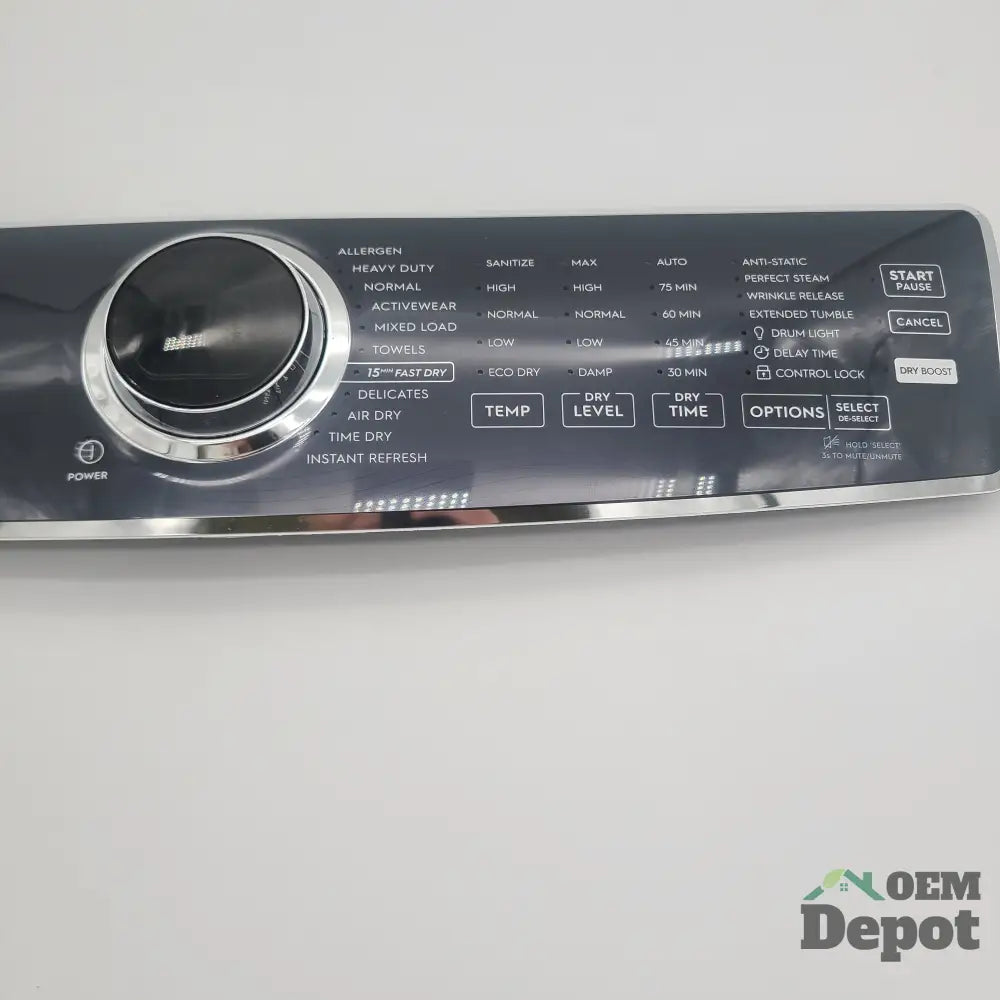Ensemble de console et bouton de sécheuse Electrolux 5304529909 5304521513