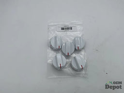 Bouton de commande pour cuisinière à gaz Frigidaire blanc (ensemble de 5) 5304507386