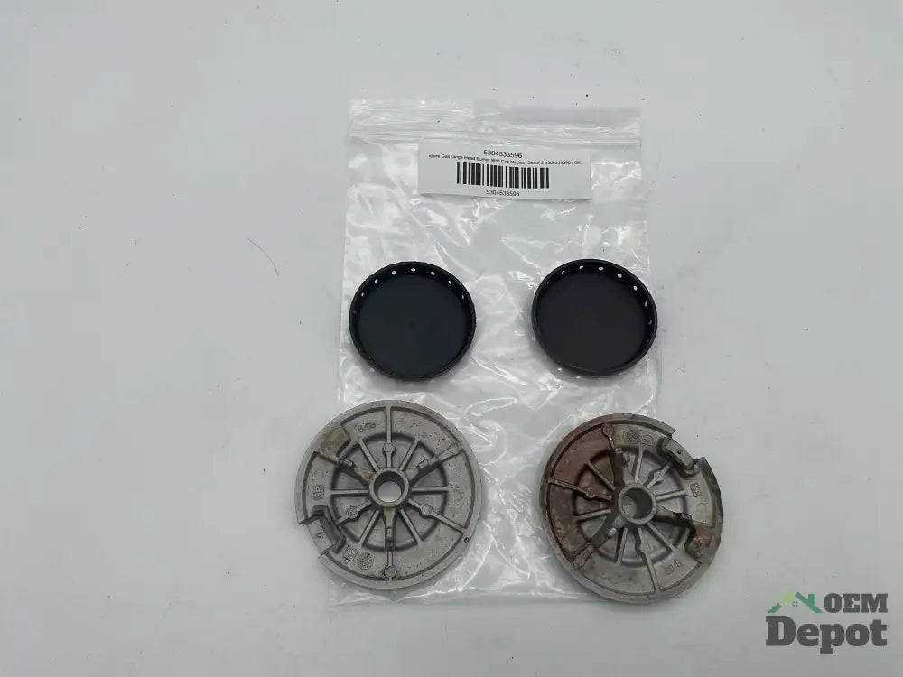 Ensemble de 2 brûleurs principaux avec chapeaux pour cuisinière à gaz Frigidaire, moyen, 5304533596