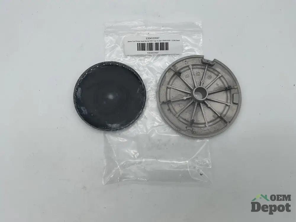 Brûleur de cuisinière à gaz Frigidaire avec chapeau, très grand, 5304533597