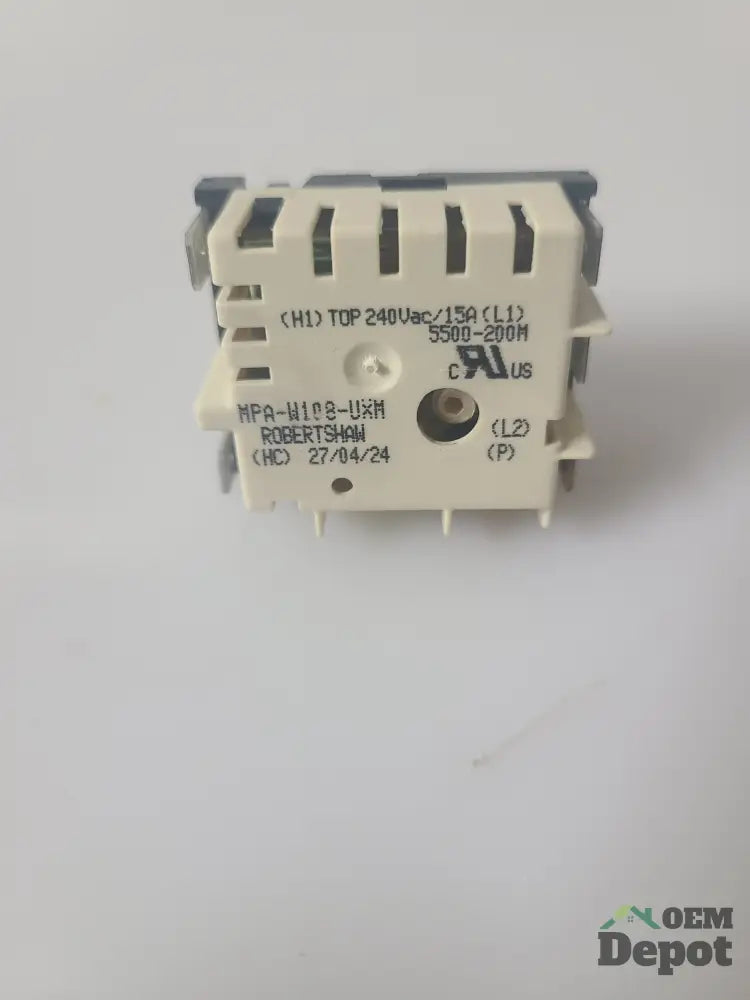 Commutateur de brûleur pour cuisinière Frigidaire Robertshaw MPA-W108-UXM 240V 15A