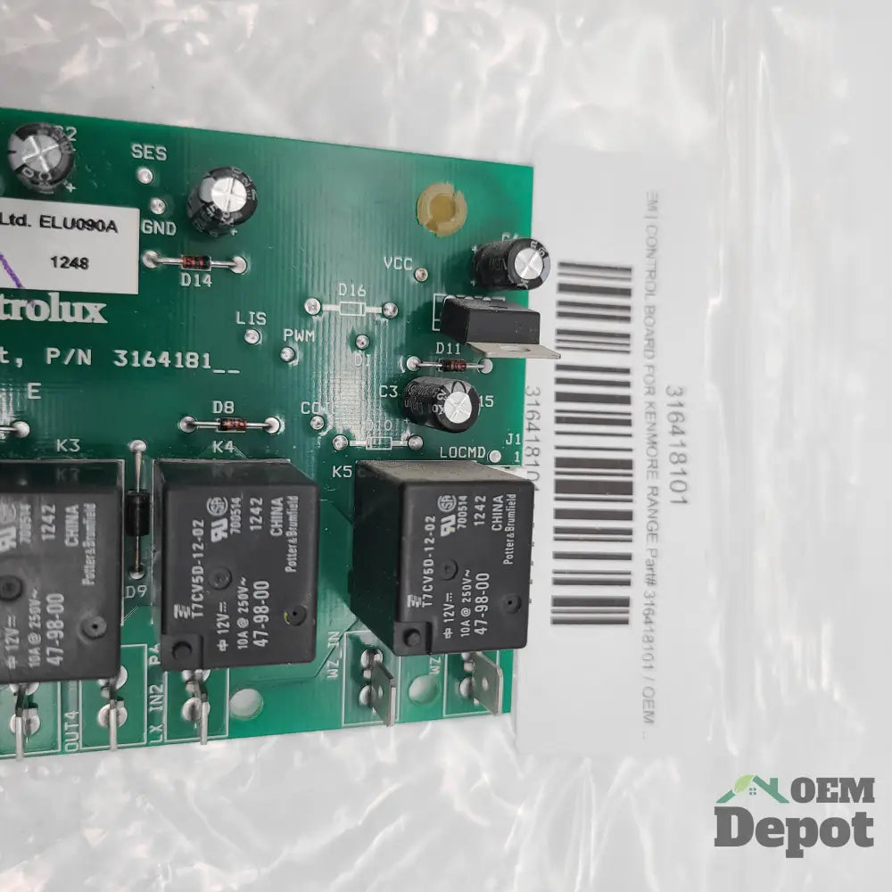 Carte de commande électronique de cuisinière Frigidaire 316418101