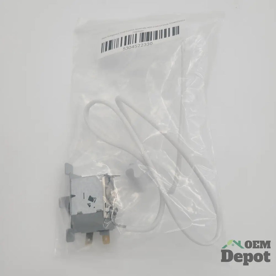 Ensemble de contrôle de température de réfrigérateur Frigidaire avec bouton de commande 5304522330