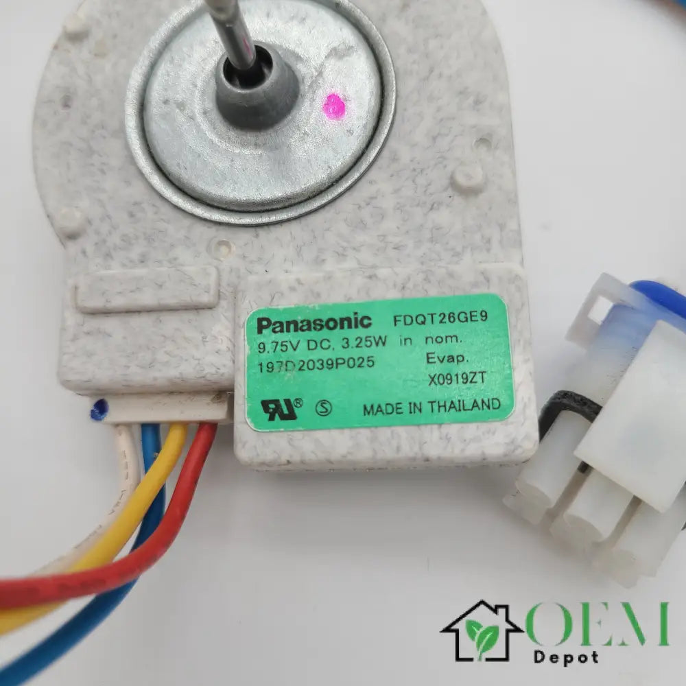 GE Panasonic refrigerator reverse rotation fan motor GE-FDQT26GE9
