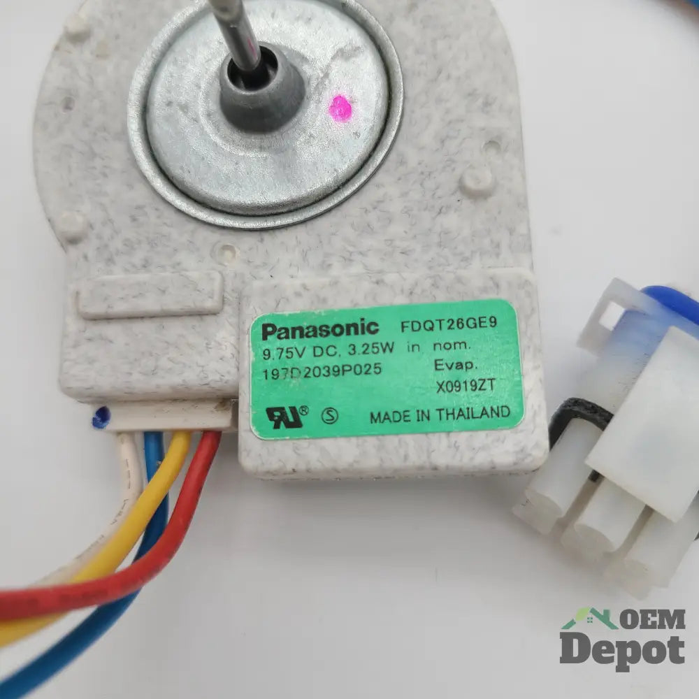 Moteur de ventilateur à rotation inversée pour réfrigérateur GE Panasonic GE-FDQT26GE9