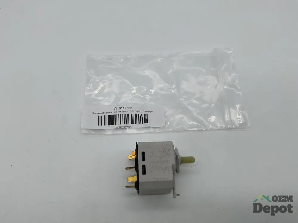 Interrupteur de démarrage à bouton-poussoir pour sécheuse Kenmore W10117655