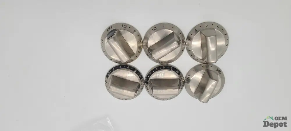 Jeu de boutons de commande pour cuisinière Kenmore 3163564, 6 cadrans pour table de cuisson vitrocéramique et four, pièce d'origine (OEM)