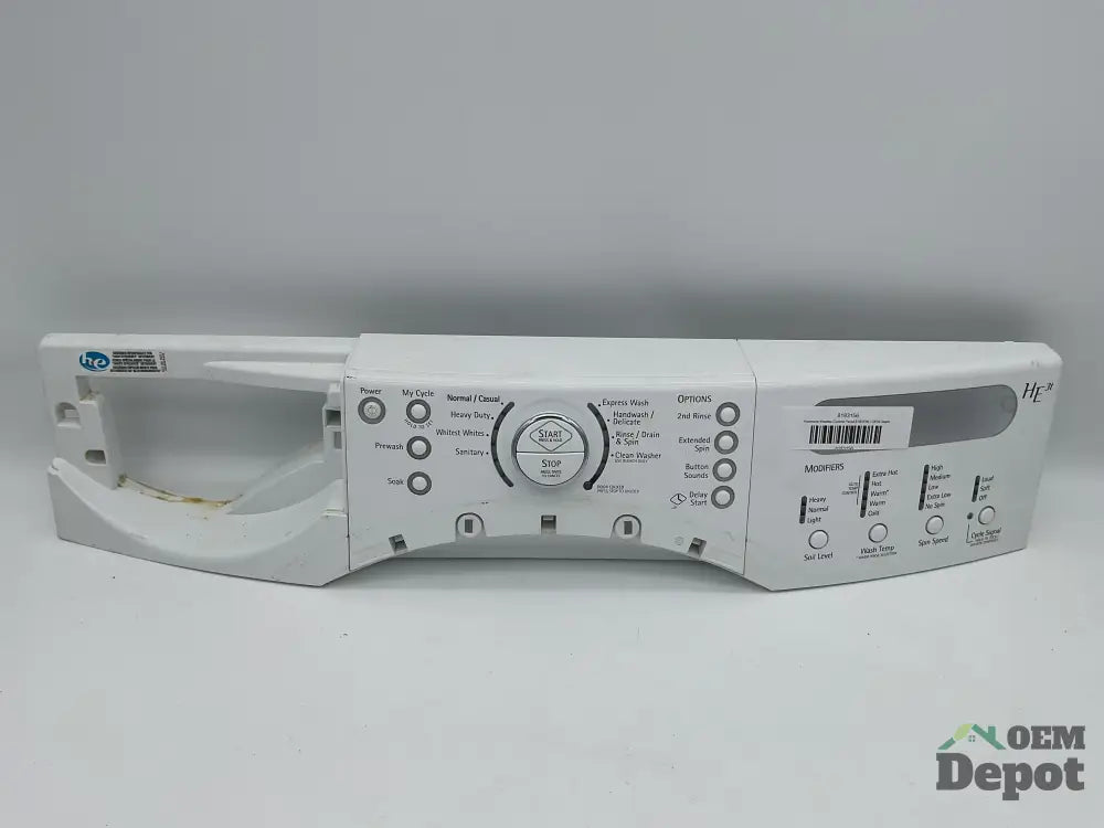 Panneau de commande de laveuse Kenmore 8183156