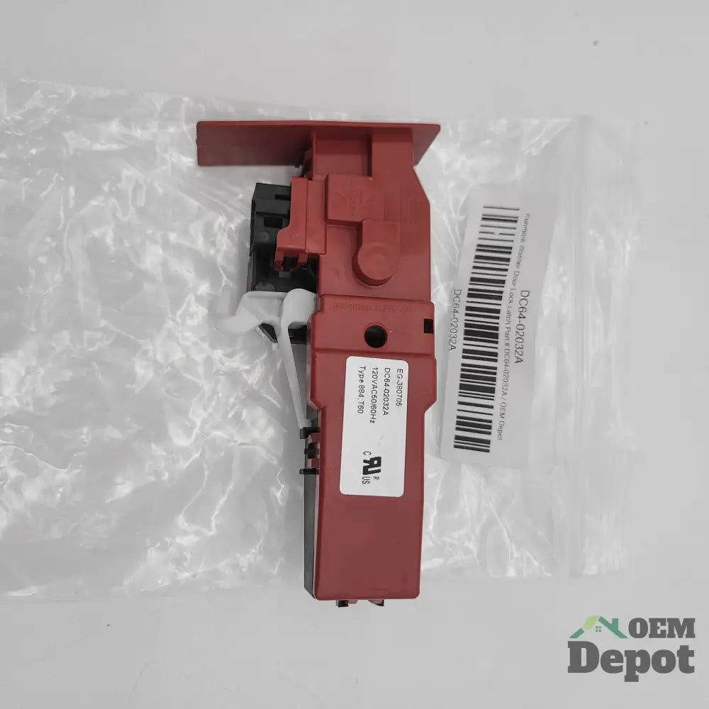 Loquet de verrouillage de porte de laveuse Kenmore, pièce n° DC64-02032A