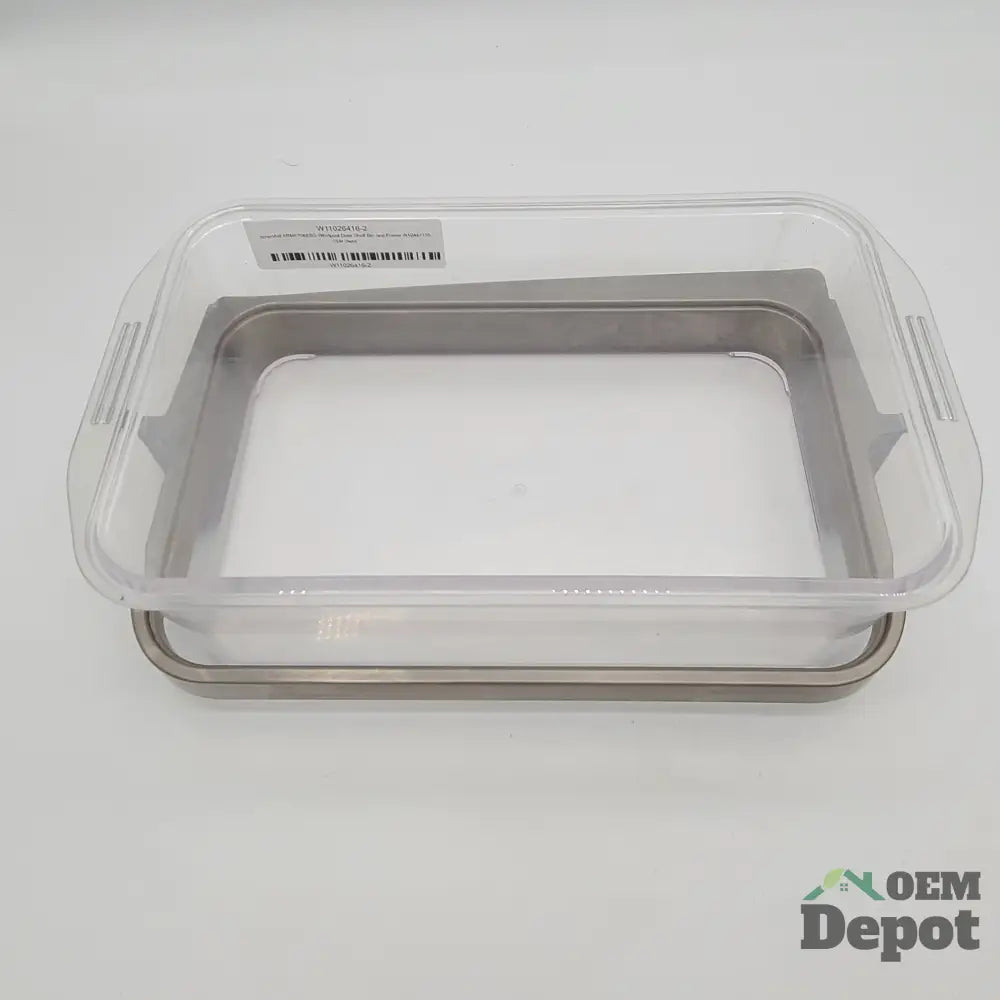 Balconnet de porte et cadre de balconnet Whirlpool pour KitchenAid KRMF706EBS W10447155 W11026416