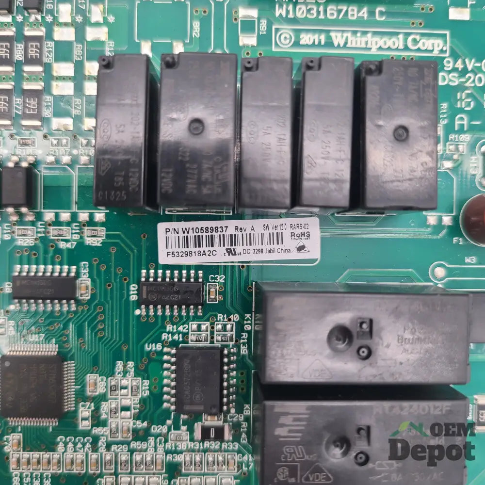 CARTE DE CONTRÔLE POUR RÉFRIGÉRATEUR KITCHENAID WHIRLPOOL W10589837