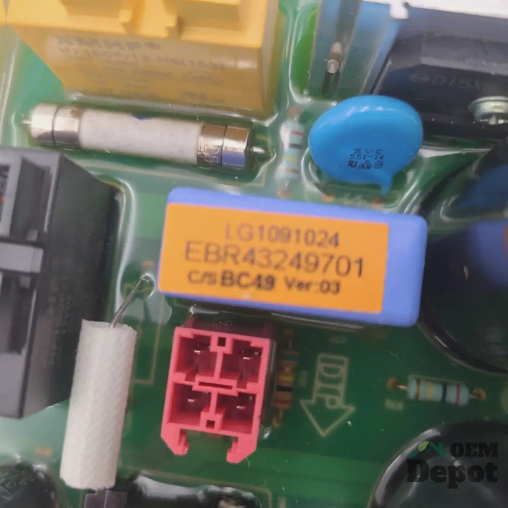 Carte de commande de lave-linge LG EBR43249701