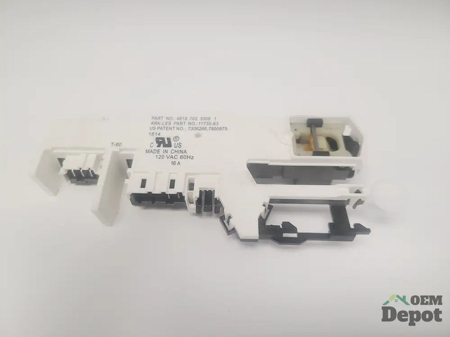 Ensemble interrupteur de verrouillage de porte pour lave-linge LG 46197023008