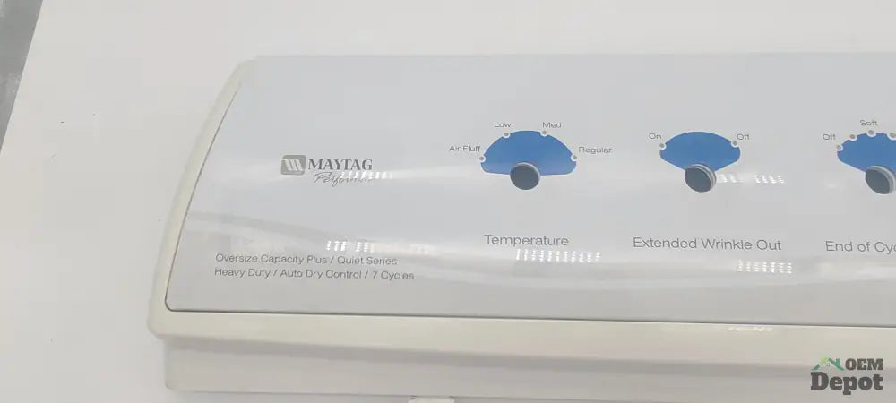 Panneau de console pour laveuse Maytag 35-5731 35-3732
