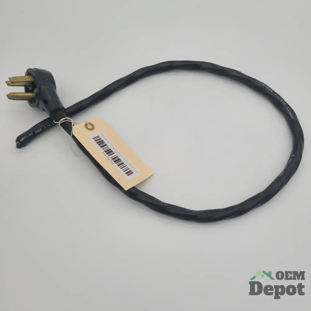 Cordon d'alimentation pour cuisinière NEMA 14-50P à 4 broches, 40 A, 8/2 + 10/2 AWG, 300 V, robuste