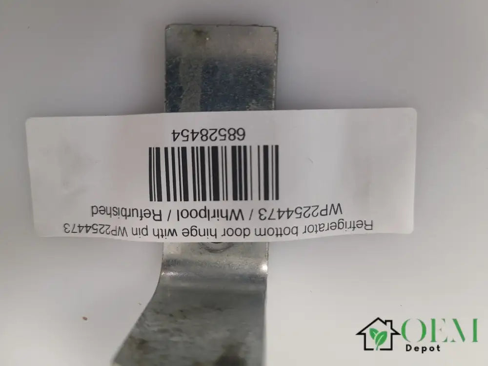 Refrigerator bottom door hinge with pin WP2254473