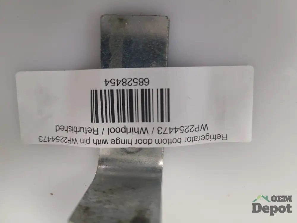 Charnière inférieure de porte de réfrigérateur avec axe WP2254473