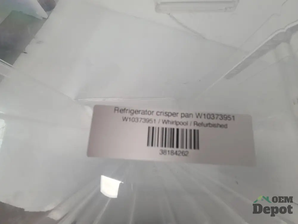 Refrigerator crisper pan W10373951