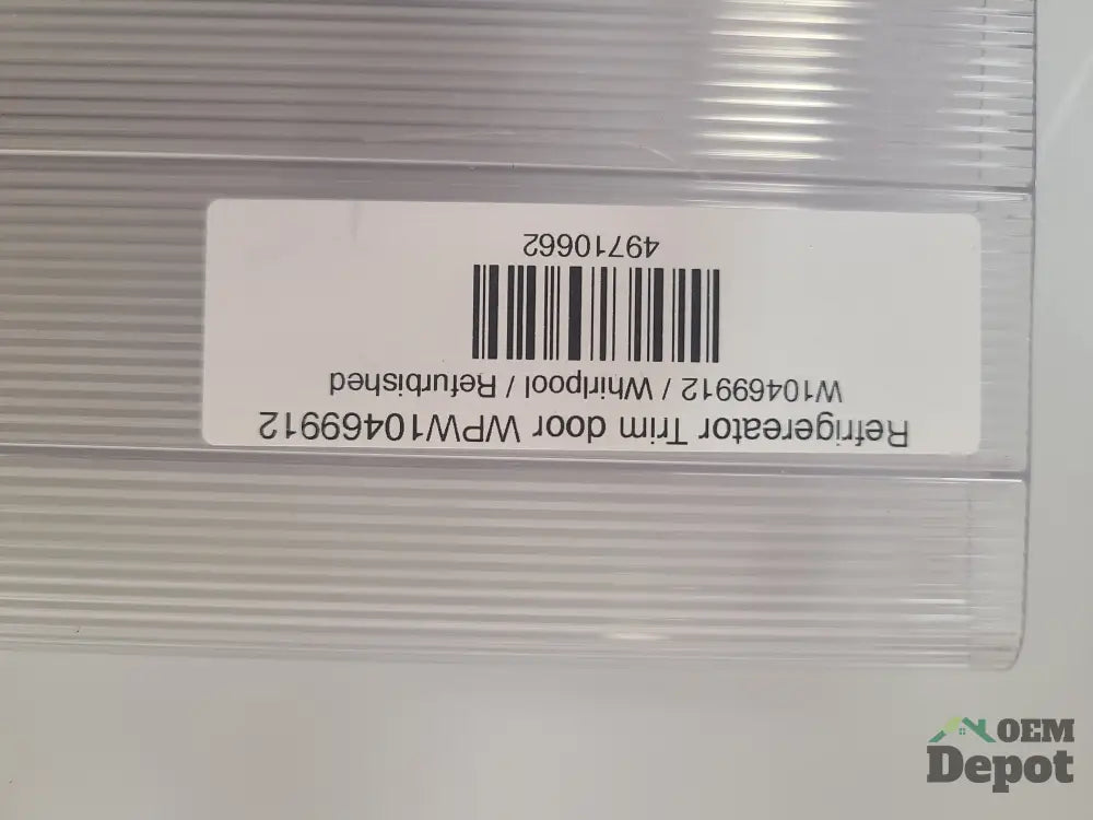 Porte d'habillage de réfrigérateur WPW10469912