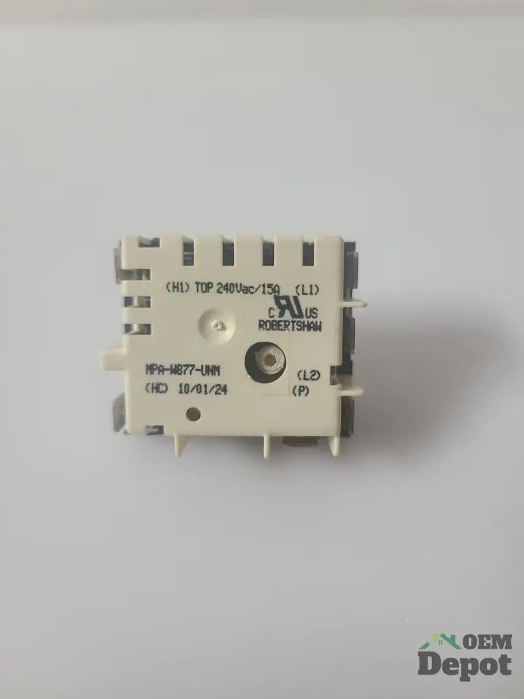 Commutateur de brûleur à réglage infini Robertshaw MPA-W877-UNM 240V 15A pour cuisinière