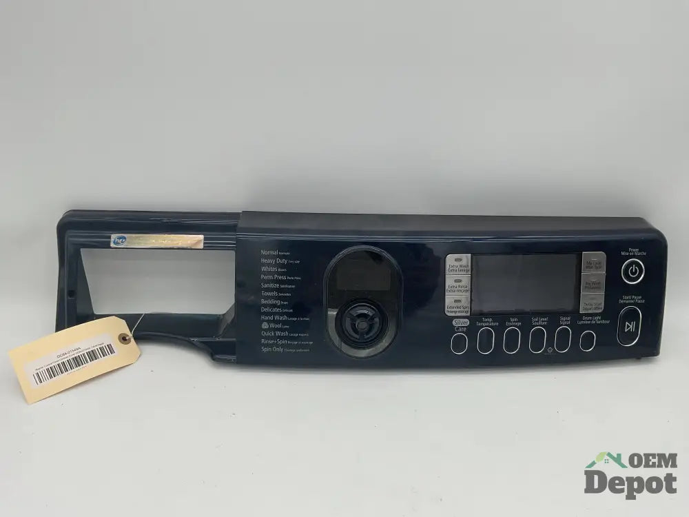 Couvercle de console du panneau de commande pour lave-linge Samsung DC64-01549A
