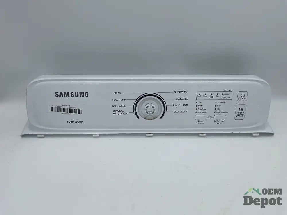 Panneau de commande de lave-linge Samsung DC64-03224B