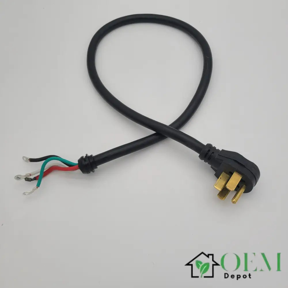 Stove Power Cord 8/10 AWG CSA FT2 4-Wire 300V 90°C Heavy Duty Range Cable