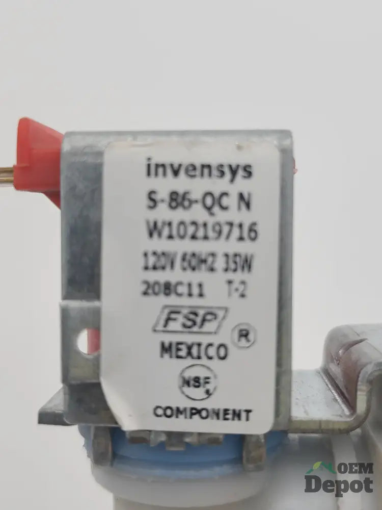 Électrovanne d'eau pour réfrigérateur Whirlpool Amana W10219716