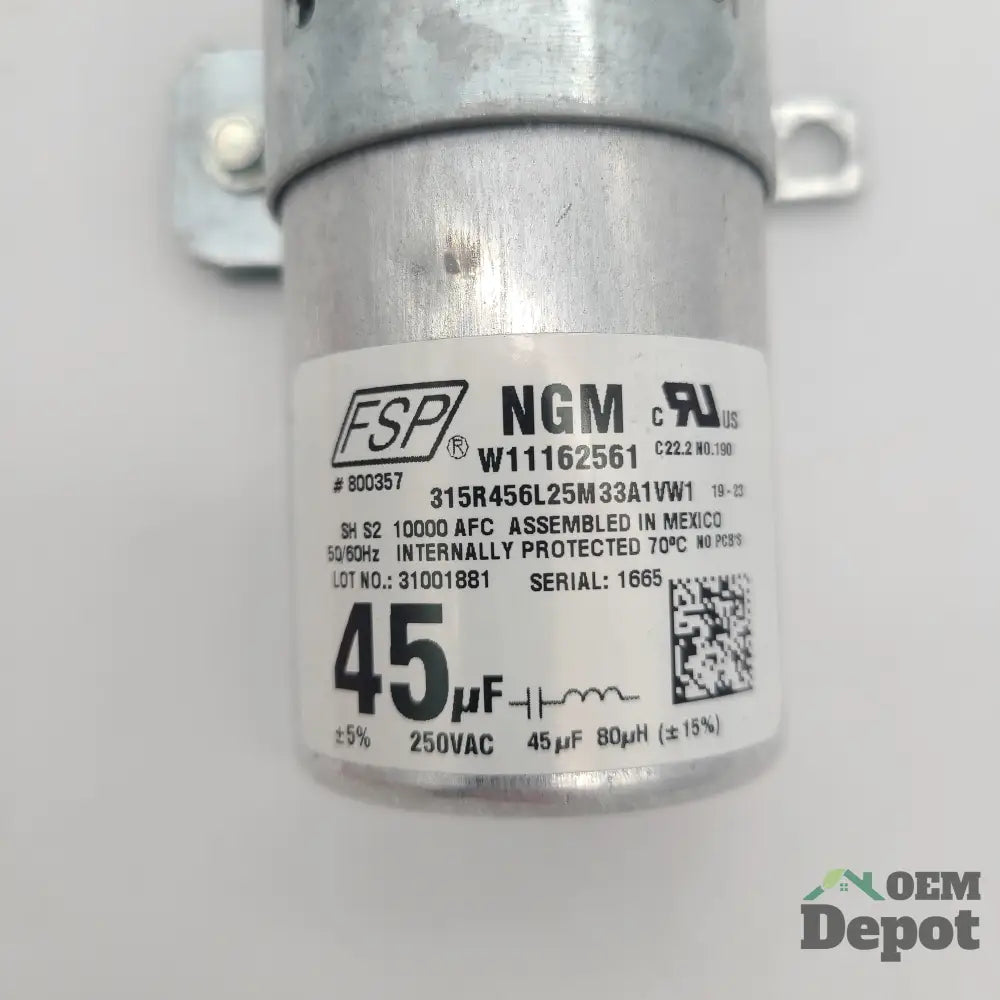 Condensateur de laveuse Whirlpool Amana W11162561