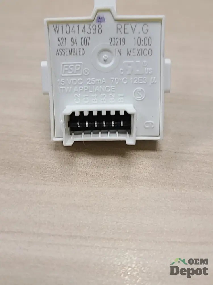 Interrupteur de laveuse Whirlpool Amana W10414398 WPW10414398