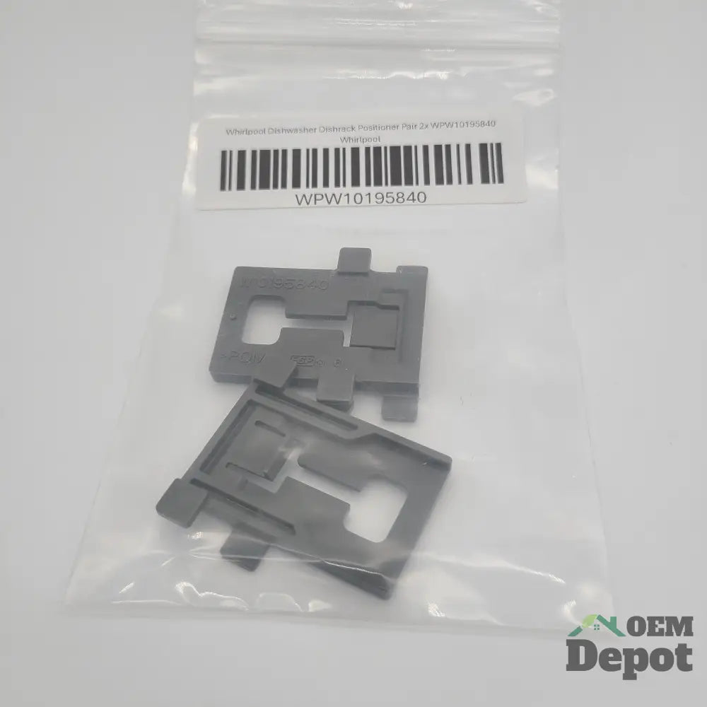 Paire de positionneurs de panier pour lave-vaisselle Whirlpool 2x WPW10195840