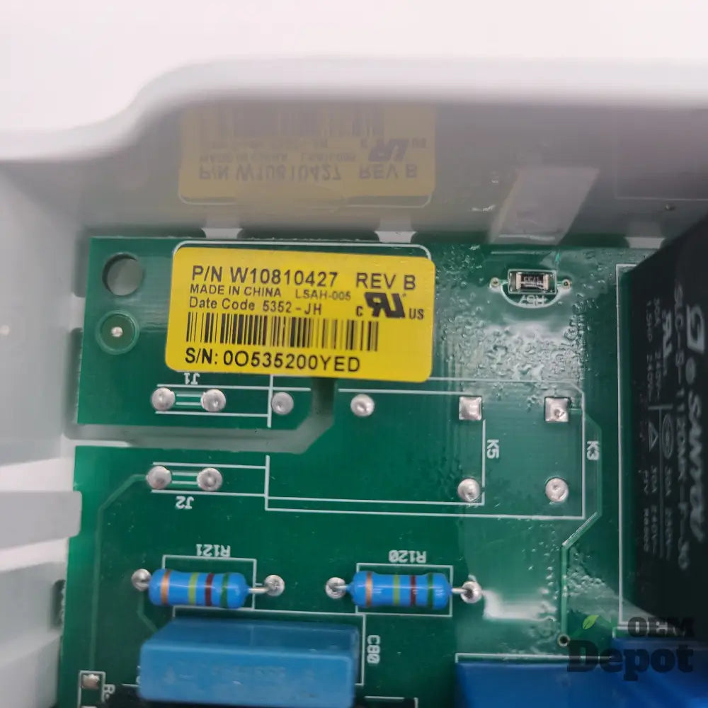 Carte de commande électronique pour sèche-linge Whirlpool W11537223 (Remplace : W10847946)