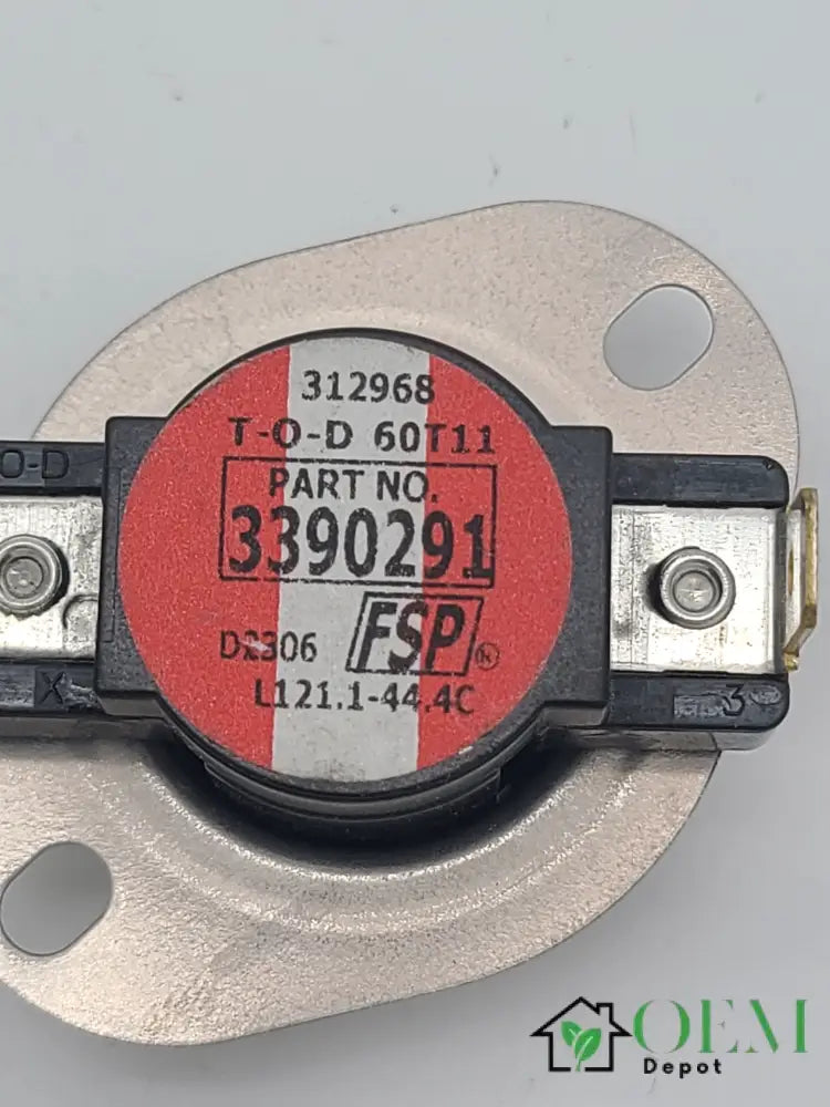 Whirlpool Dryer Thermostat (WP3390291) 3390291