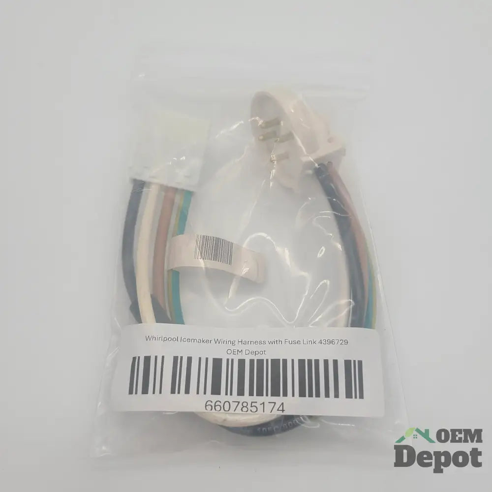 Whirlpool Icemaker Wiring Harness with Fuse Link 4396729