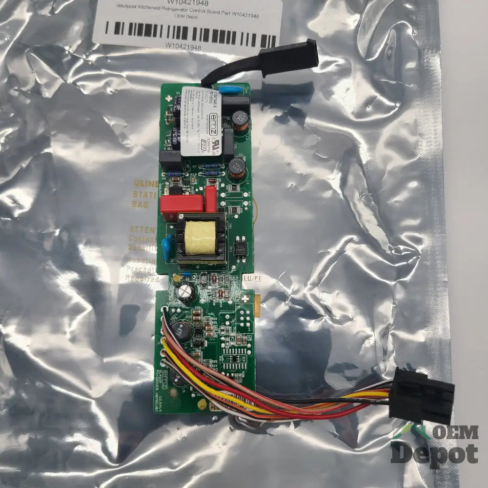 Carte de contrôle pour réfrigérateur Whirlpool KitchenAid, pièce W10421948