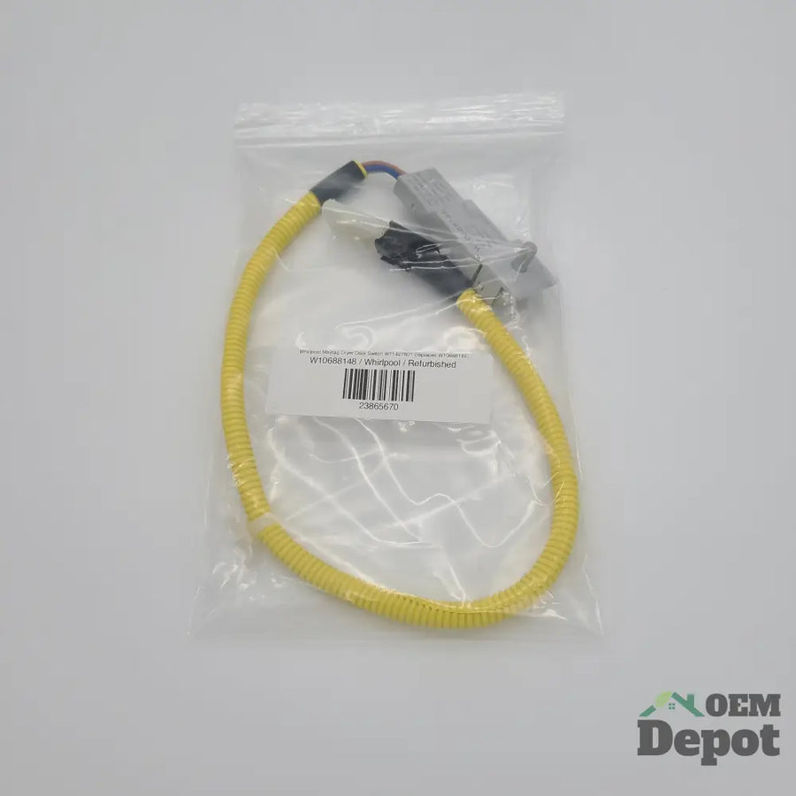Interrupteur de porte de sécheuse Whirlpool Maytag W11427601 (remplace W10688148)