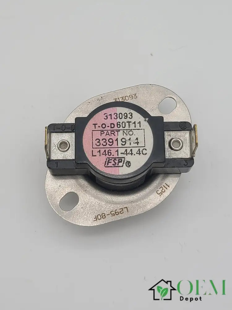 Whirlpool Maytag Dryer Thermostat (313093) 3391914