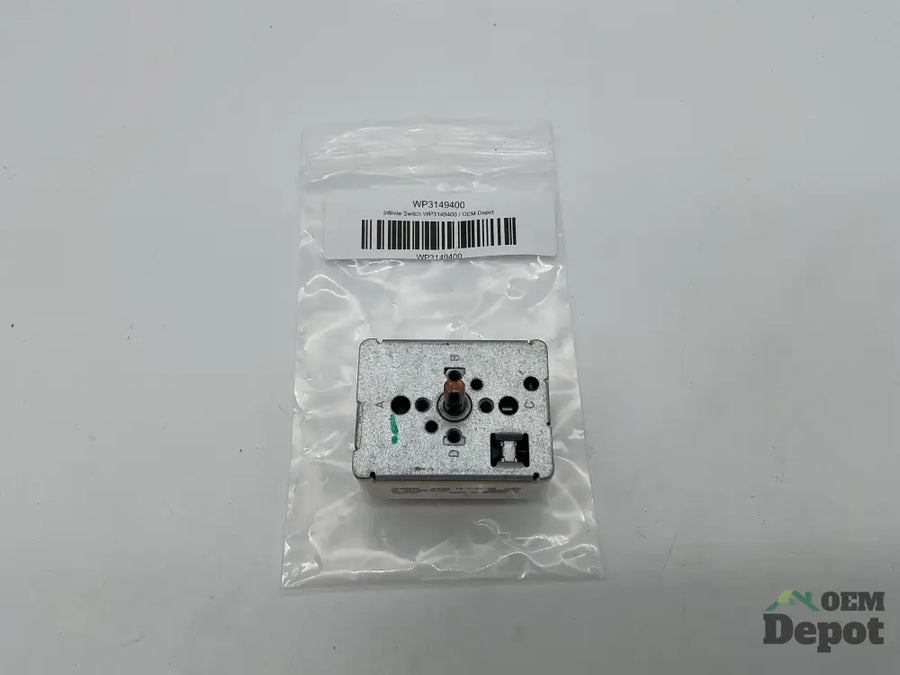 Interrupteur à réglage infini 6 po pour cuisinière Whirlpool WP3148952