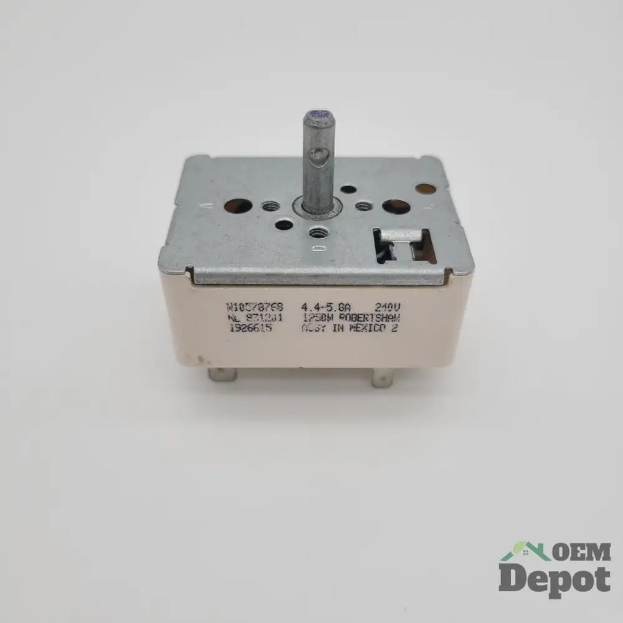 W10578768 Whirlpool Range Oven Infinite Switch, Surface Element 831201
