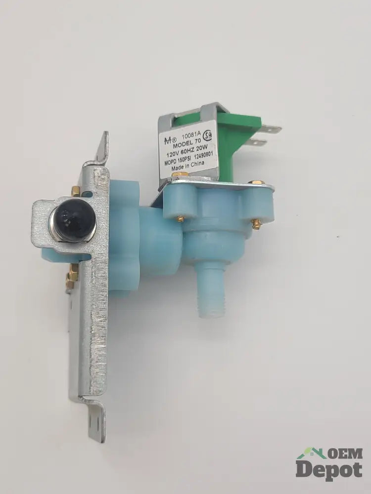 Électrovanne d'arrivée d'eau pour réfrigérateur Whirlpool (W10833899) 12490801