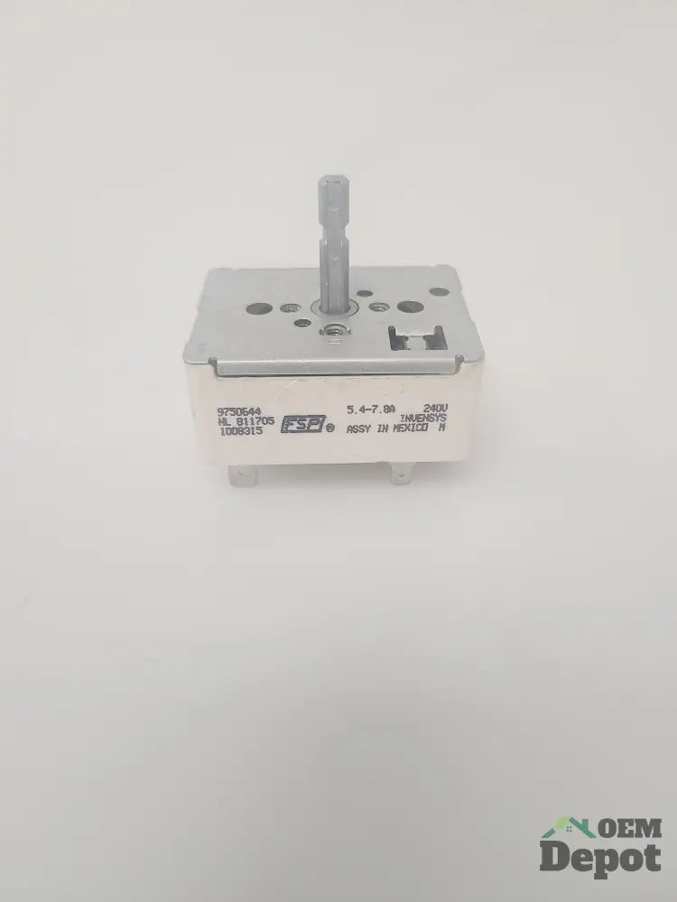 Commutateur de brûleur à réglage infini pour cuisinière Whirlpool 9730644