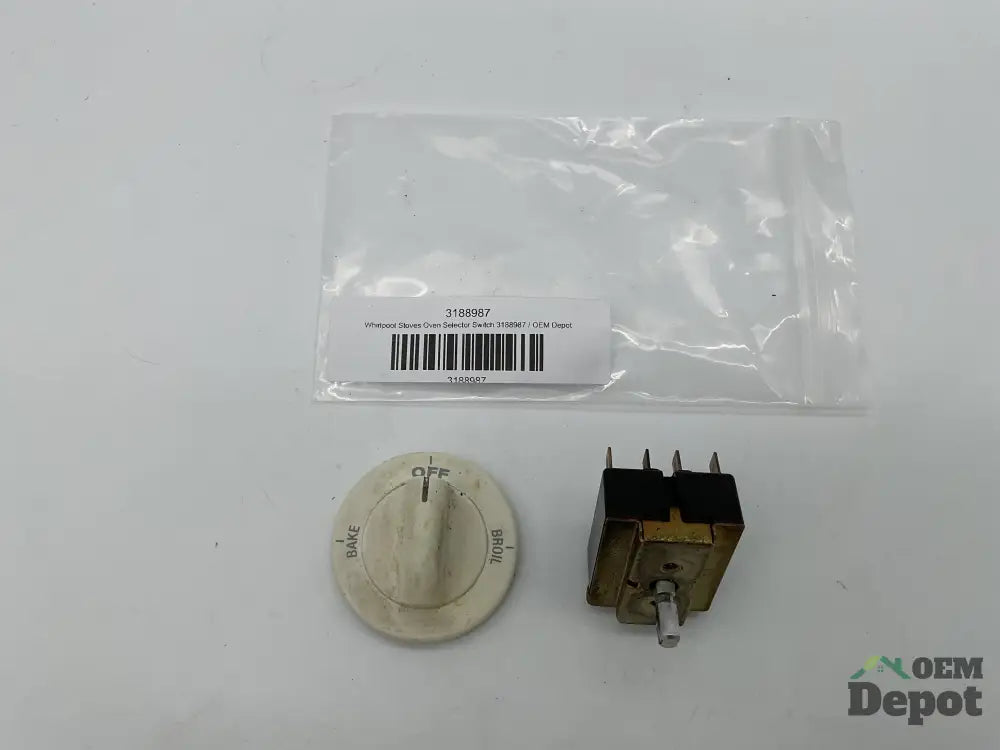 Commutateur de sélection de four pour cuisinière Whirlpool 3188987