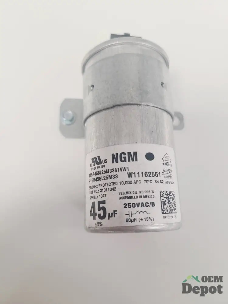 Whirlpool Washer Capacitor W11162561