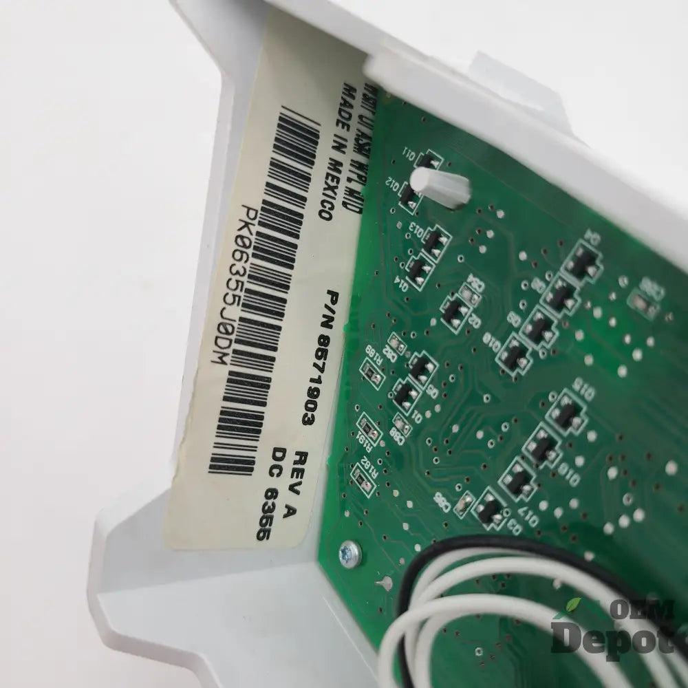 Carte de contrôle d'interface de laveuse Whirlpool 8564405