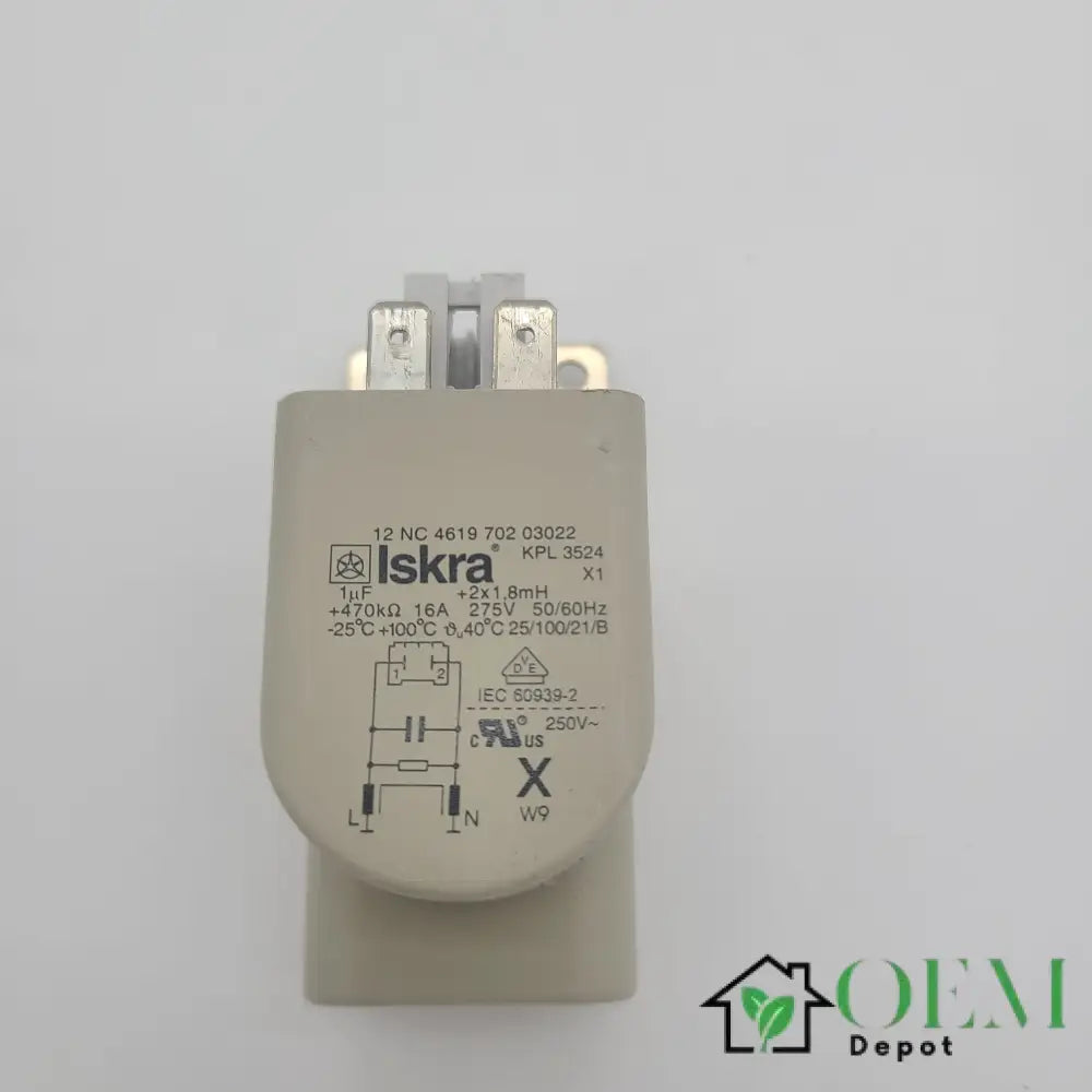 Whirlpool Washer Noise Filter 110.46747802 4619 702 03022 KPL 3524