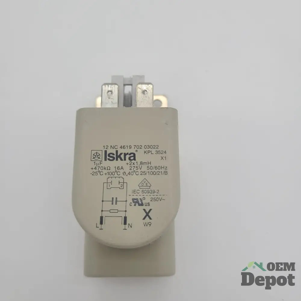 Whirlpool Washer Noise Filter 110.46747802 4619 702 03022 KPL 3524