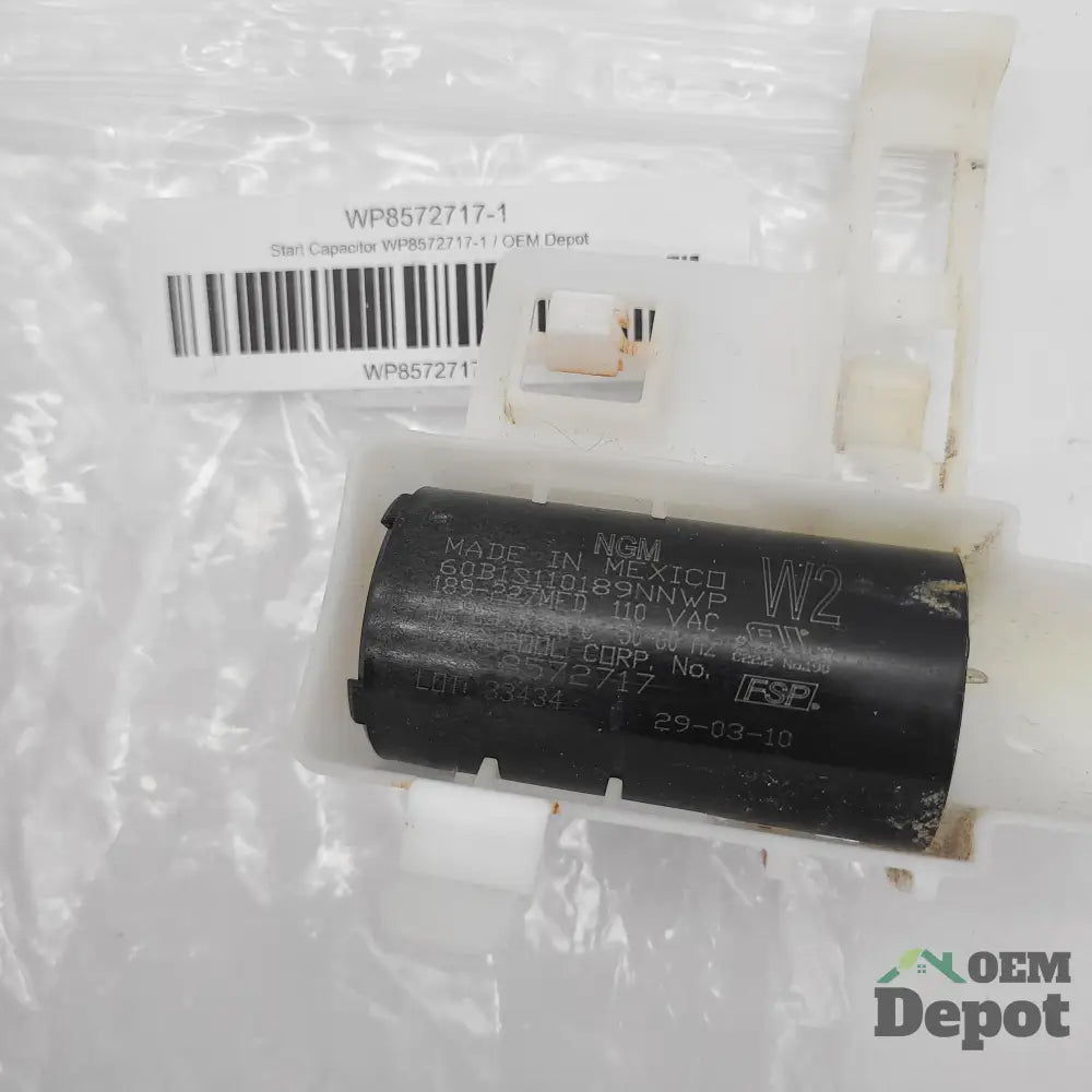 Condensateur de démarrage pour lave-linge Whirlpool WP8572717-1
