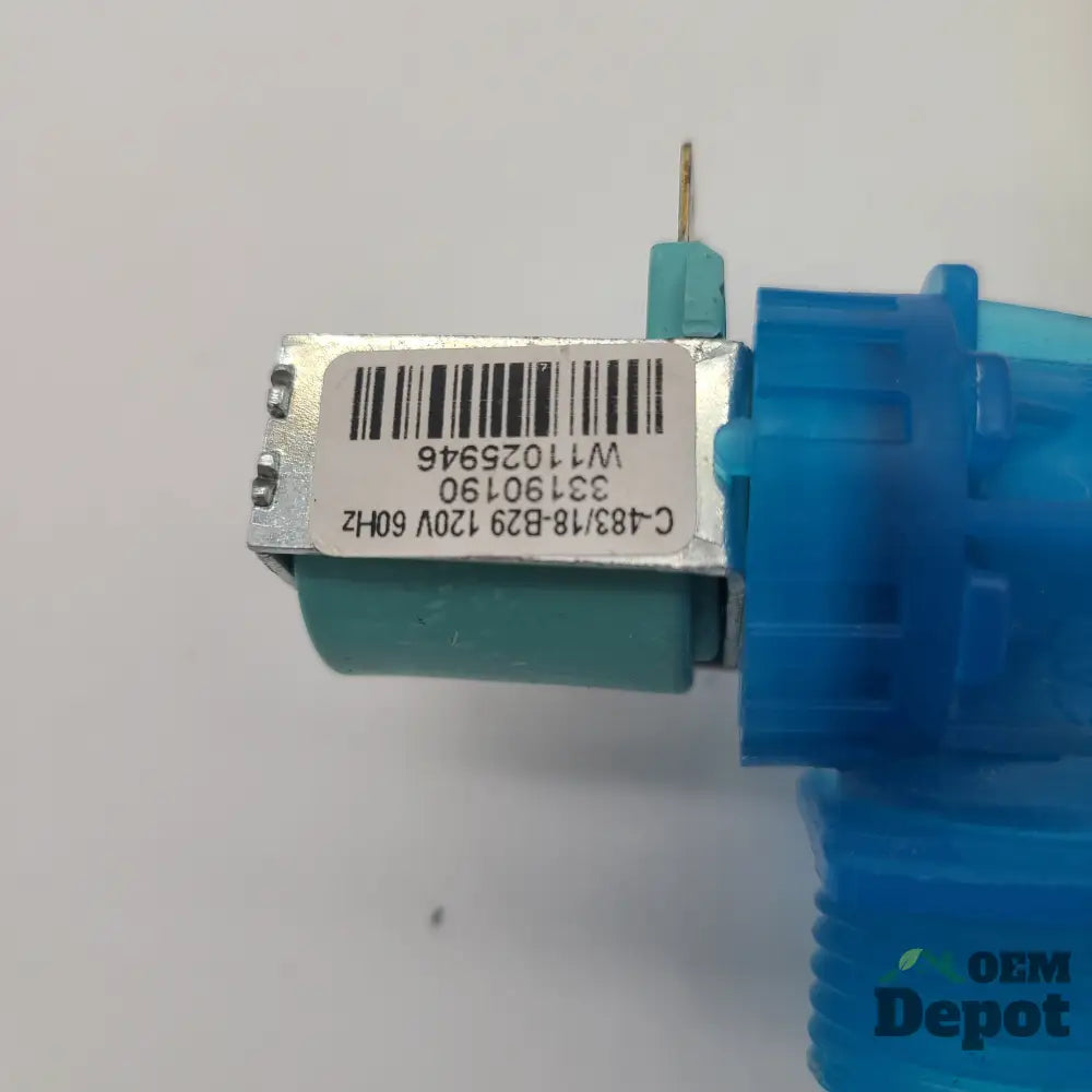 Électrovanne d'arrivée d'eau pour lave-linge Whirlpool W11025946 W11025945