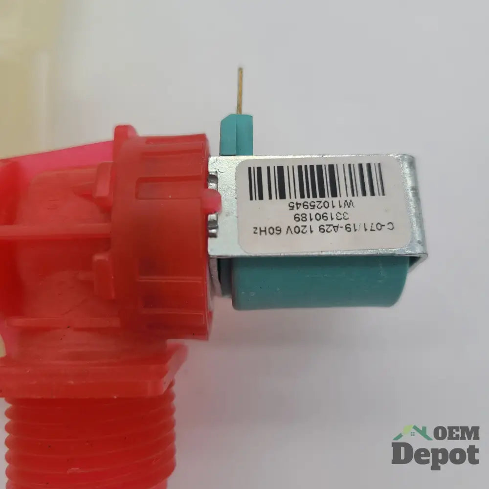 Électrovanne d'arrivée d'eau pour lave-linge Whirlpool W11025946 W11025945